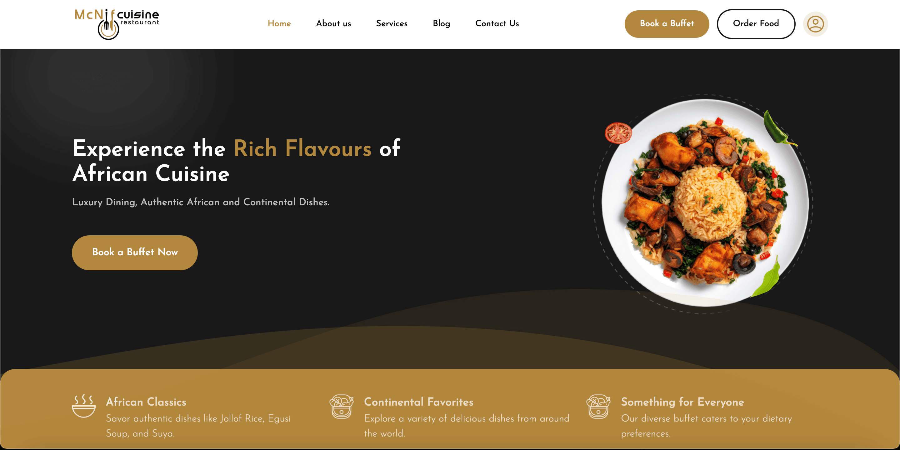 McNif Cuisine Web Application